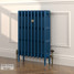 CI-RC813-BLU-LG-LS03 - Richmond Blue 4 Column Victorian Cast Iron Radiator H813mm x W395mm CI-RC813-BLU-LG-LS03 - Richmond Blue 4 Column Victorian Cast Iron Radiator H813mm x W395mm